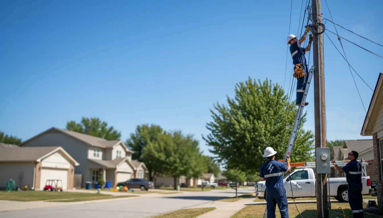 Residential electrician providing installation services in Eagarville, IL